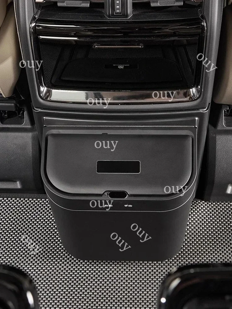 Fit for 40 30 series Alphard Vellfire Smart middle row electric trash can convenient storage and organization built-in lighting