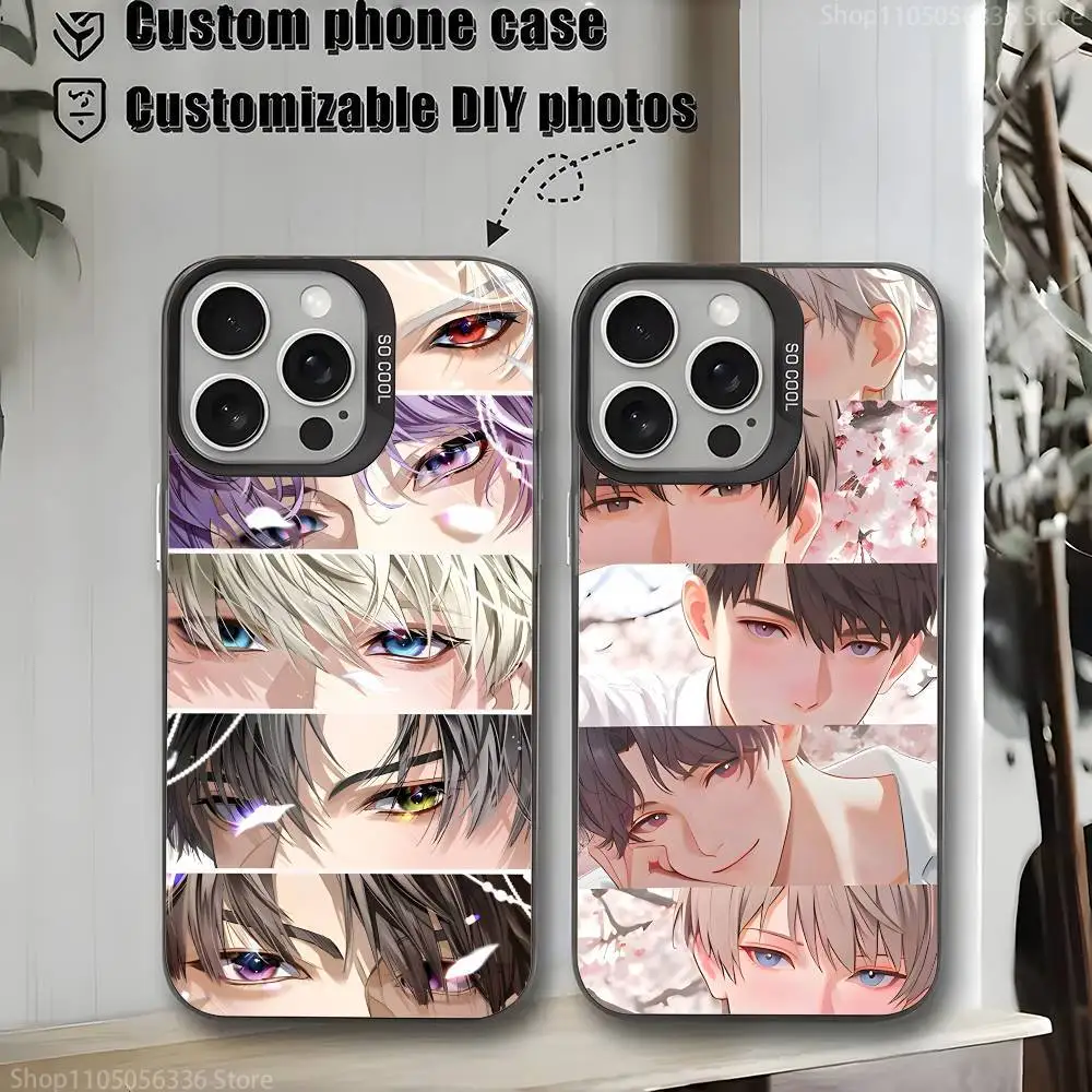 

L-Love and Deepspace Phone Case For iPhone 16,15,14,13,12,11,Mini,Pro,MAX,plus,Black Matte Shockproof Cover