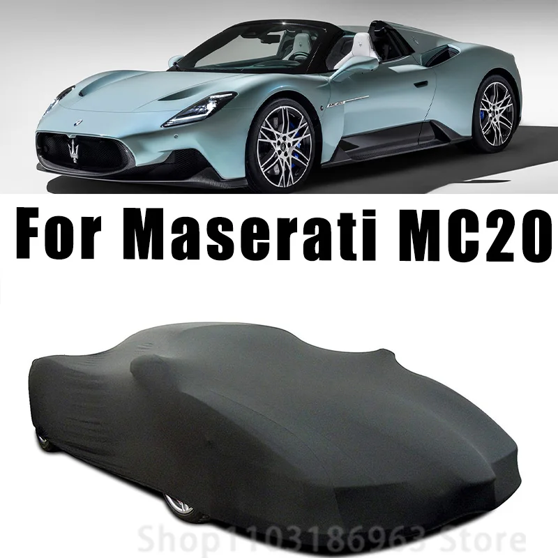 for Maserati MC20 Car Covers Stretch Cloth Special Car Clothing Auto Cover Indoor Dust Sun Protection Exterior Accessories Unive