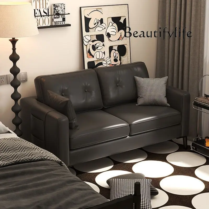 Small apartment rental apartment sofa clothing store household living room single double three-person simple office small sofa
