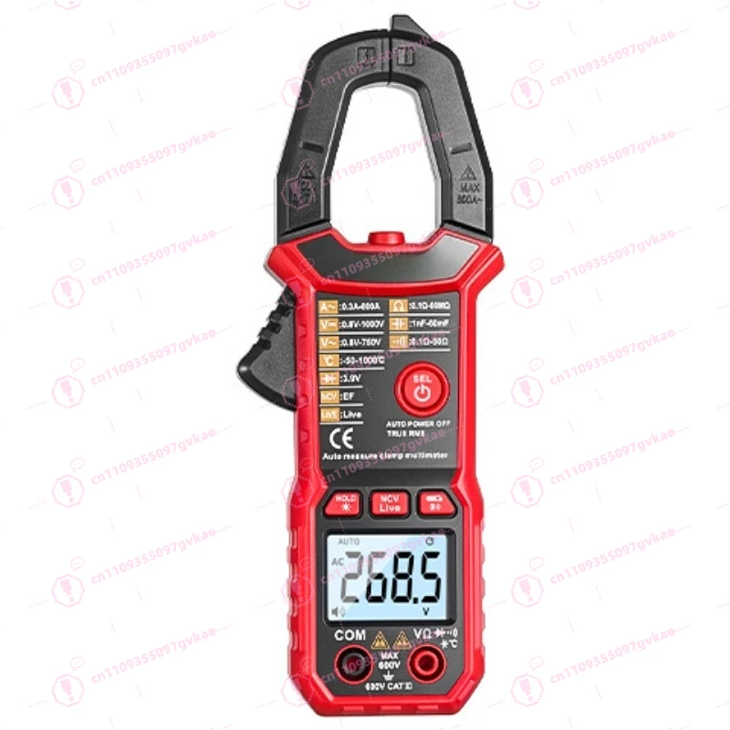 Automatic Intelligent Electrician Maintenance Special Multimeter, High Precision Compact Portable Clamp Meter Multimeter