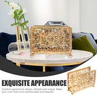Metal Napkin Holder Retro Style Tissue Stand For Kitchen Bathroom Desktop Storage Rack Freestanding Napkin Organizer Iron