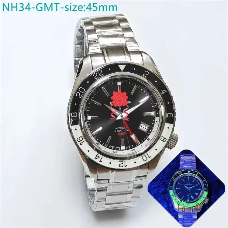 NH35 modified mechanical watch business watch sapphire glass waterproof stainless steel watch