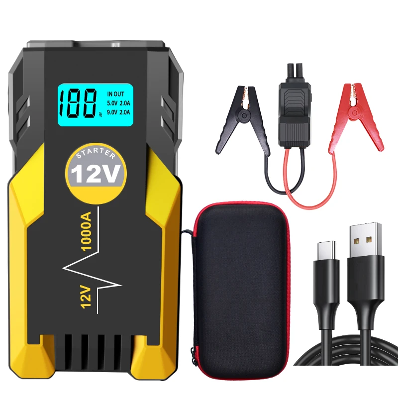 

RTS Fast Delivery 12V 12800mAh Car Starting Device Power Pack Emergency Tool Portable Car Jump Starter