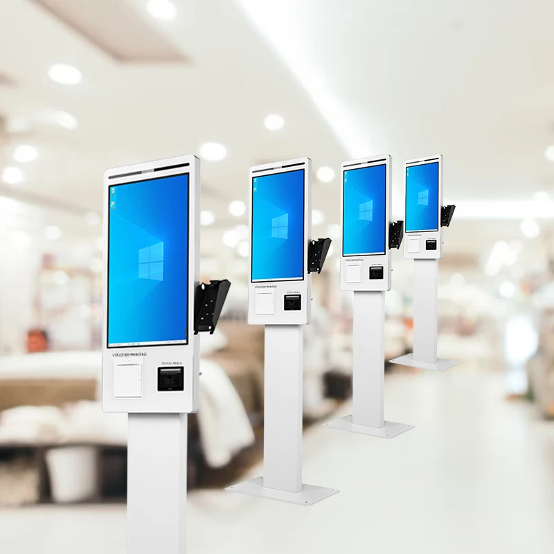 اطلب كشك نظام POS الدفع الذاتي آلة الدفع 21.5 بوصة تعمل باللمس طلب الخدمة الذاتية لمطعم الوجبات السريعة #5