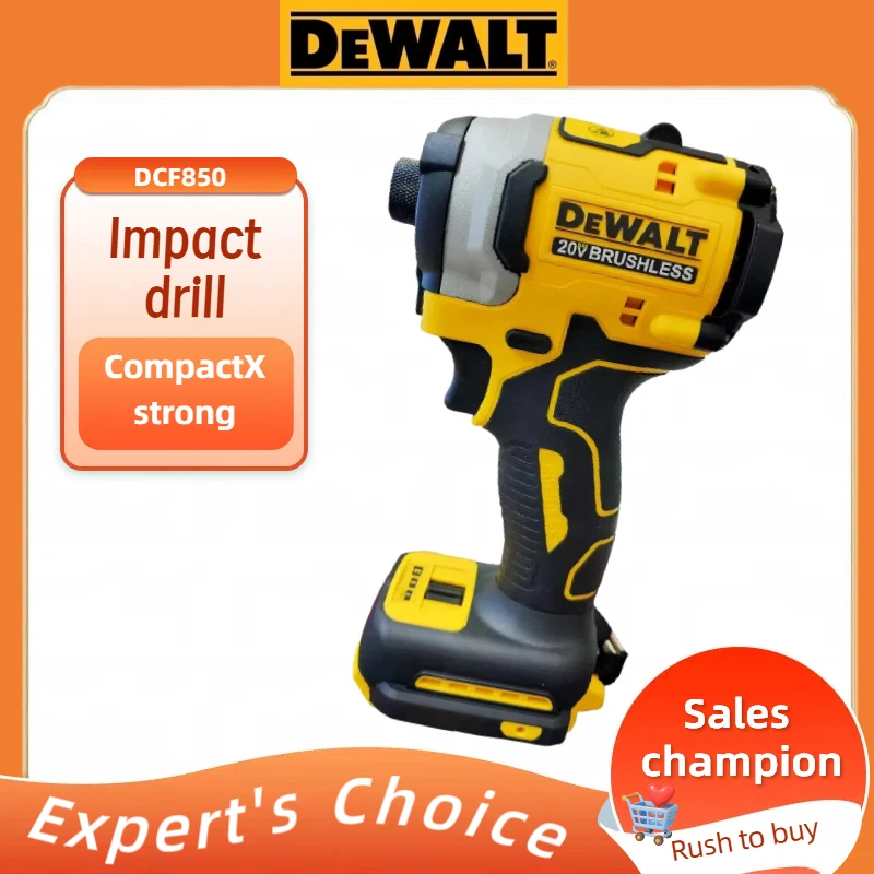 

Dewalt New DCF850 20V Rechargeable Wireless Electric Screwdriver, Lithium Battery, High Altitude Initial Torque(NO battery)