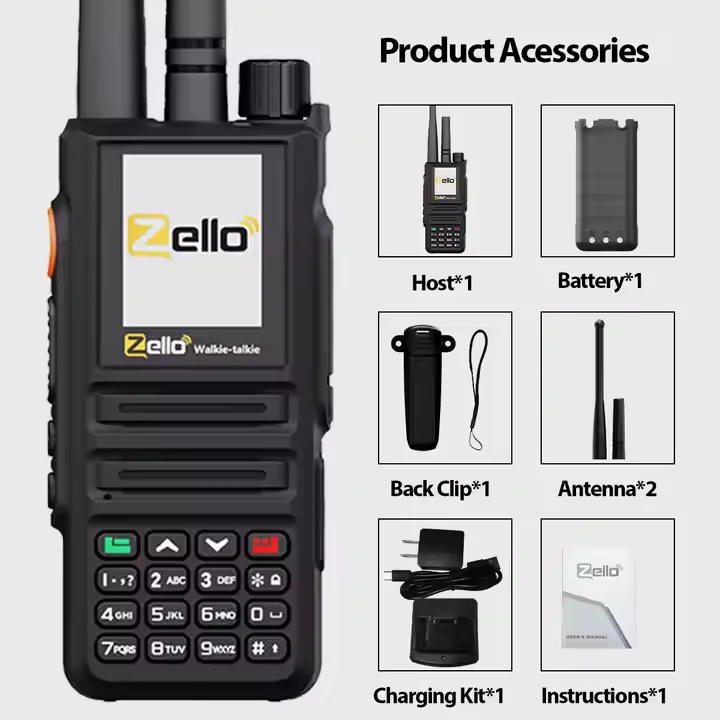 HX T95 Professional POC Android جهاز اتصال لاسلكي 4G VHF بطاقة Sim WiFi شبكة طويلة المدى 5000 ميل Zello #1