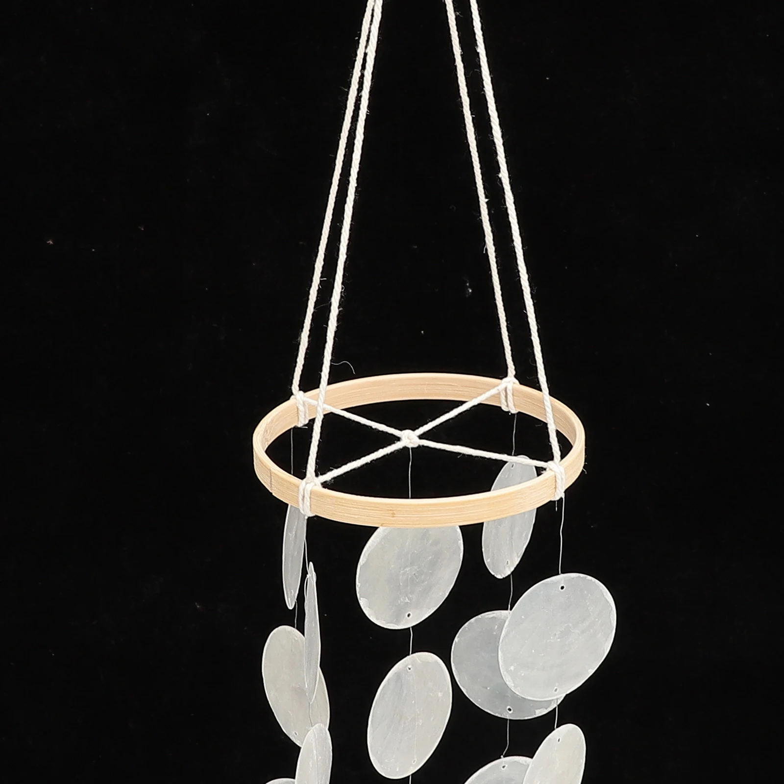 

Shell Wind Chimes White Home Decor Hanging naments Small Fresh Kindergarten Aerial Hangings Wind Bell Pendant Garden Long