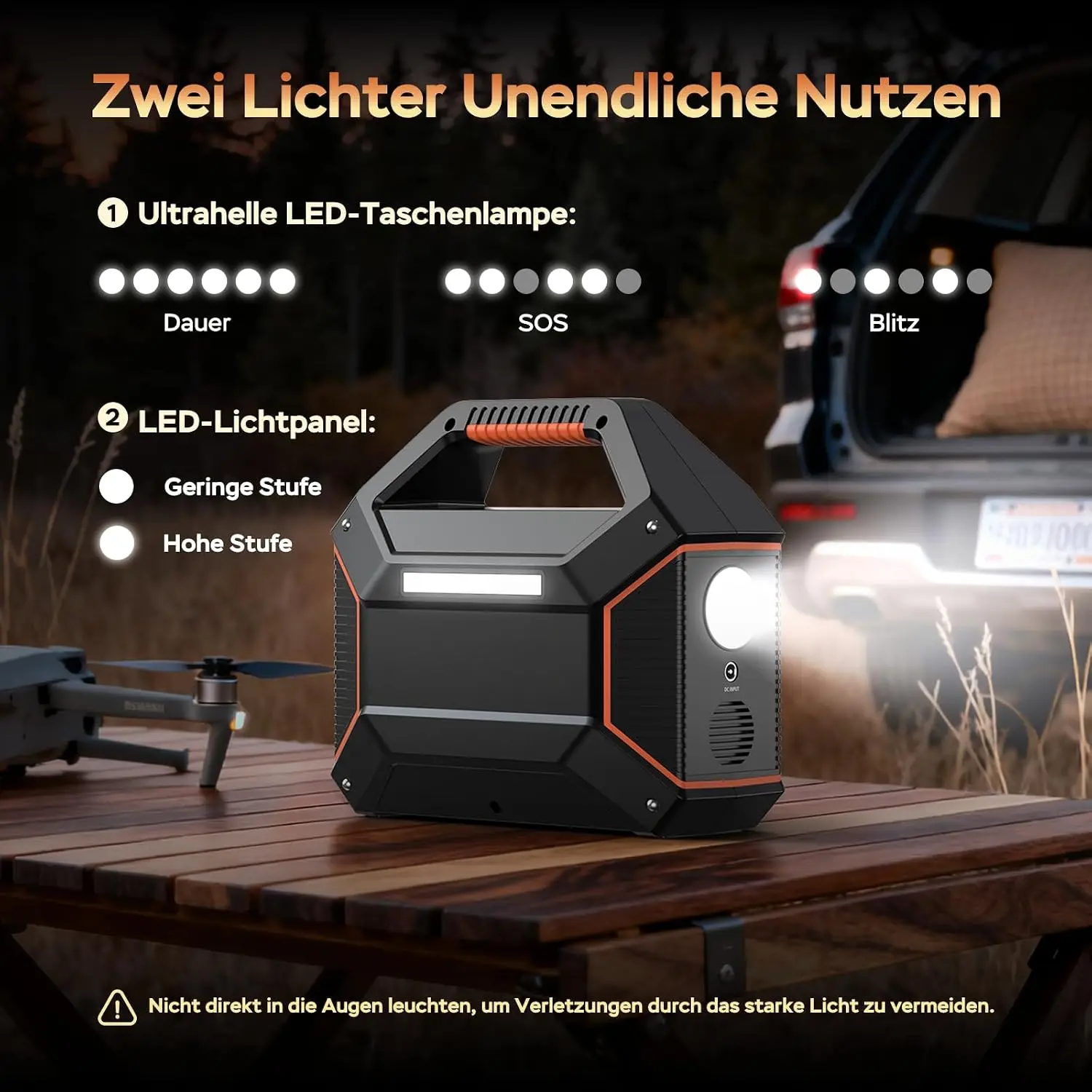 155Wh Solar Generator Included 30W Portable Power Station 100W 150W Surge Multi-Output Solar Powered Generator Ultra Lightweight view 5