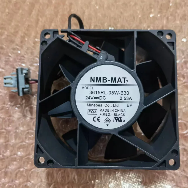 

Новый вентилятор охлаждения NMB 3615RL-05W-B30 24В 0.53А, 2-проводной # QW