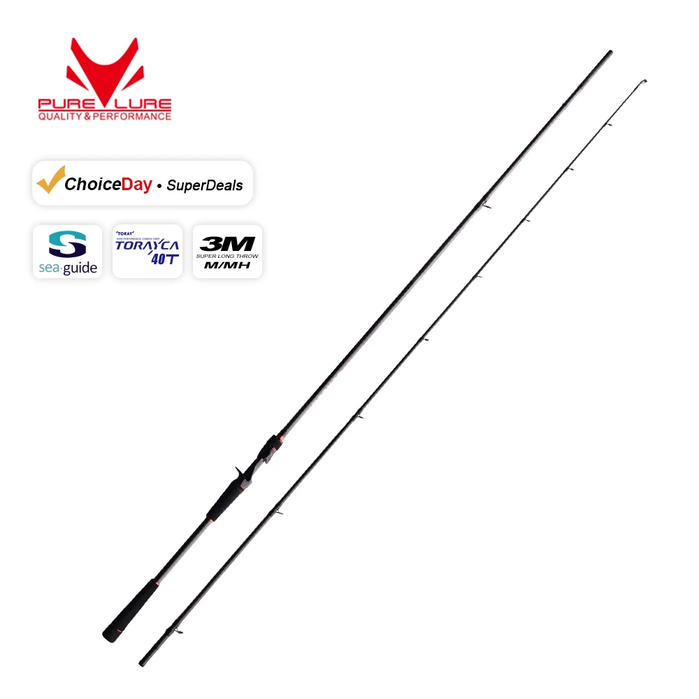 

PURELURE 2.7m 3.0m M MH Spinning Rod For SeaBass High Carbon Long Throwing Fishing Rod In Plus Spinning Reel