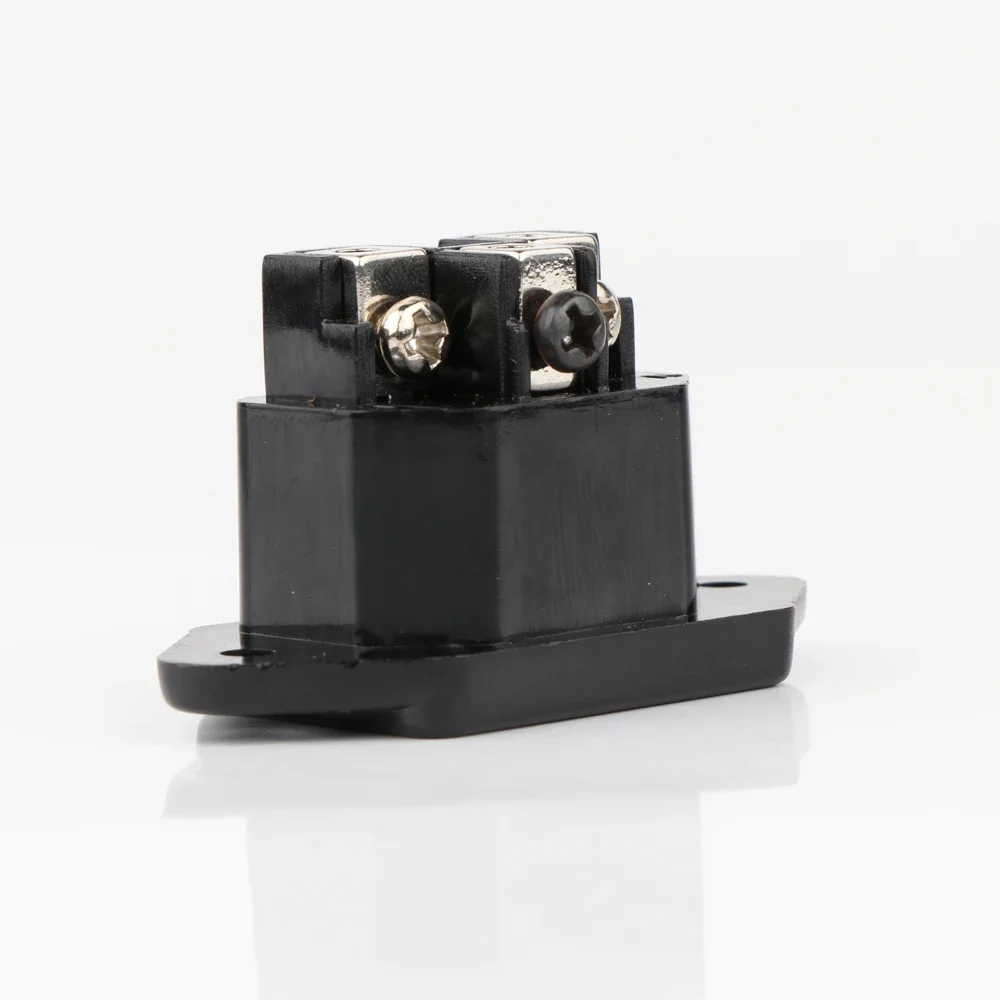 2 قطعة مقبس الطاقة النحاس تصفيح الذهب/الروديوم IEC المقبس التيار الكهربائي مداخل الطاقة المقبس المسمار موصل لا لحام الذكور لوحة دخول التوصيل