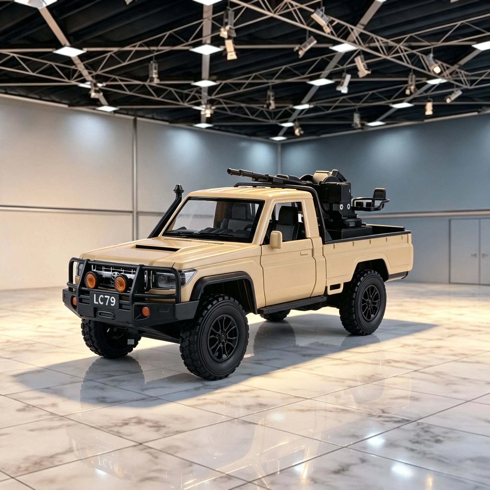 1:24 Land Cruiser LC79 Alloy Car Model Diecast & Metal Vehicle Compatible Modified Pickup Truck Desktop Display Gift
