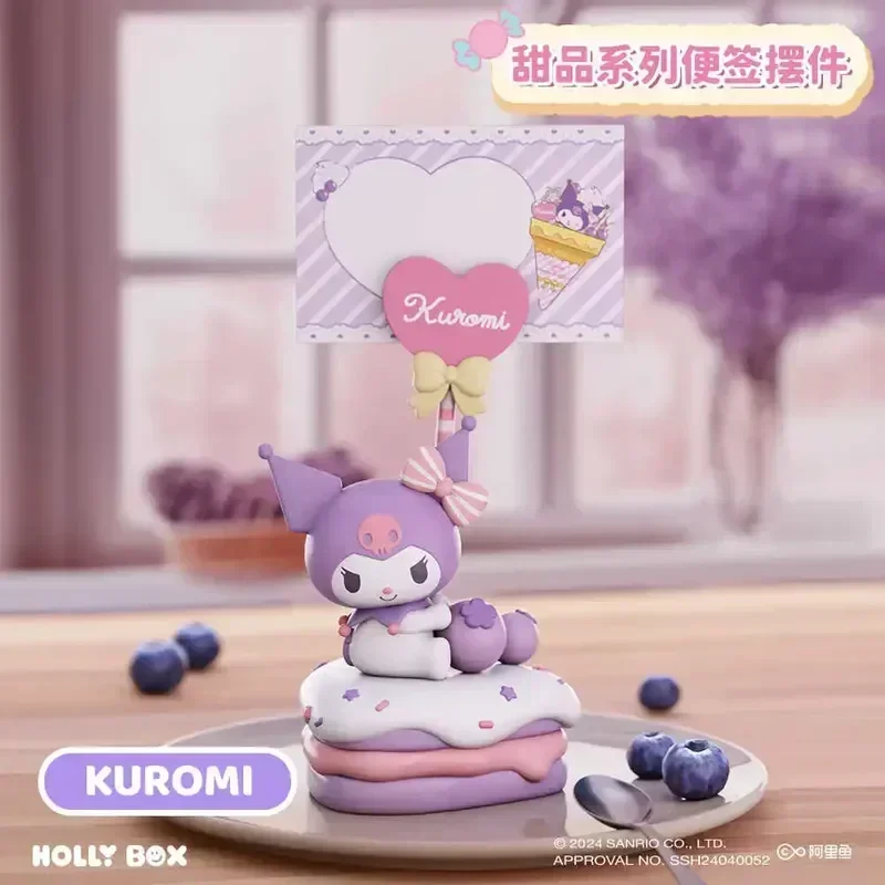 Sanrio Desserts Serie Haft notizen Ornamente Pochacco Cinna moroll Pompon Purin Figur Kuromi meine Melodie Modell Kawaii Spielzeug Geschenk