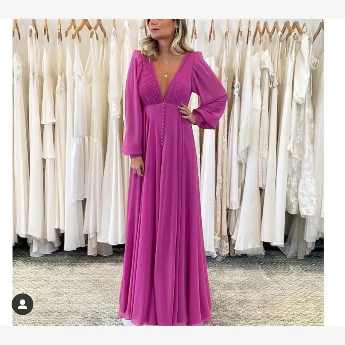 Moda günlük V yaka uzun kollu maxi elbise: Şıklığı ve Rahatlığı Bir Arada Deneyim