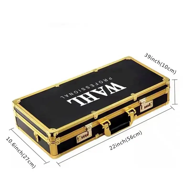 Hairstylist, Hair Salon Toolbox Barber, Outdoor Password, Suitcase, Scissors Electric Push Scissors, Storage Box Rack Hair Salon