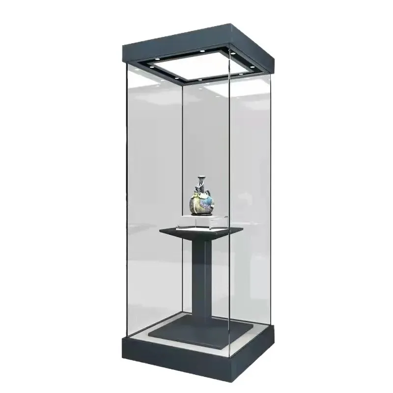 Chengdu Museum Calligraphy and Painting Antique Jade Cultural Relics Display Cabinet Independent Counter Display Cabinet