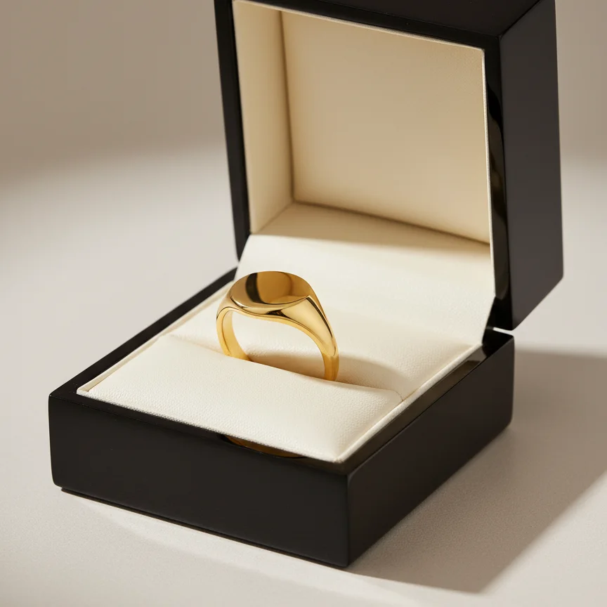 St.delan INS Style Minimalist Smooth Round Band Ring Unisex Simple High-end Fashion Finger Jewelry