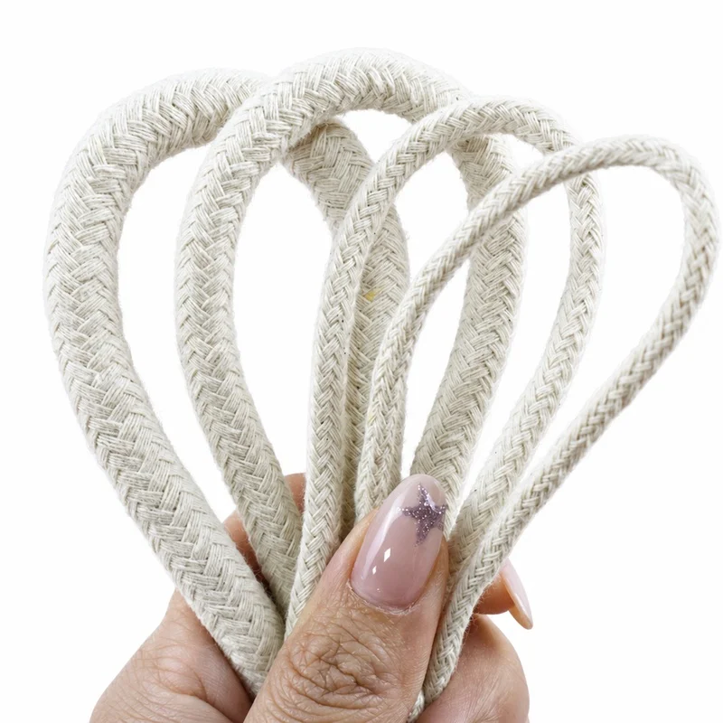 10/20M 4/6/8/10mm 16 Shares Twisted Cotton Cord Solid Core Rope for Home Textile Decoration Macrame Cords DIY Sewing Accessories