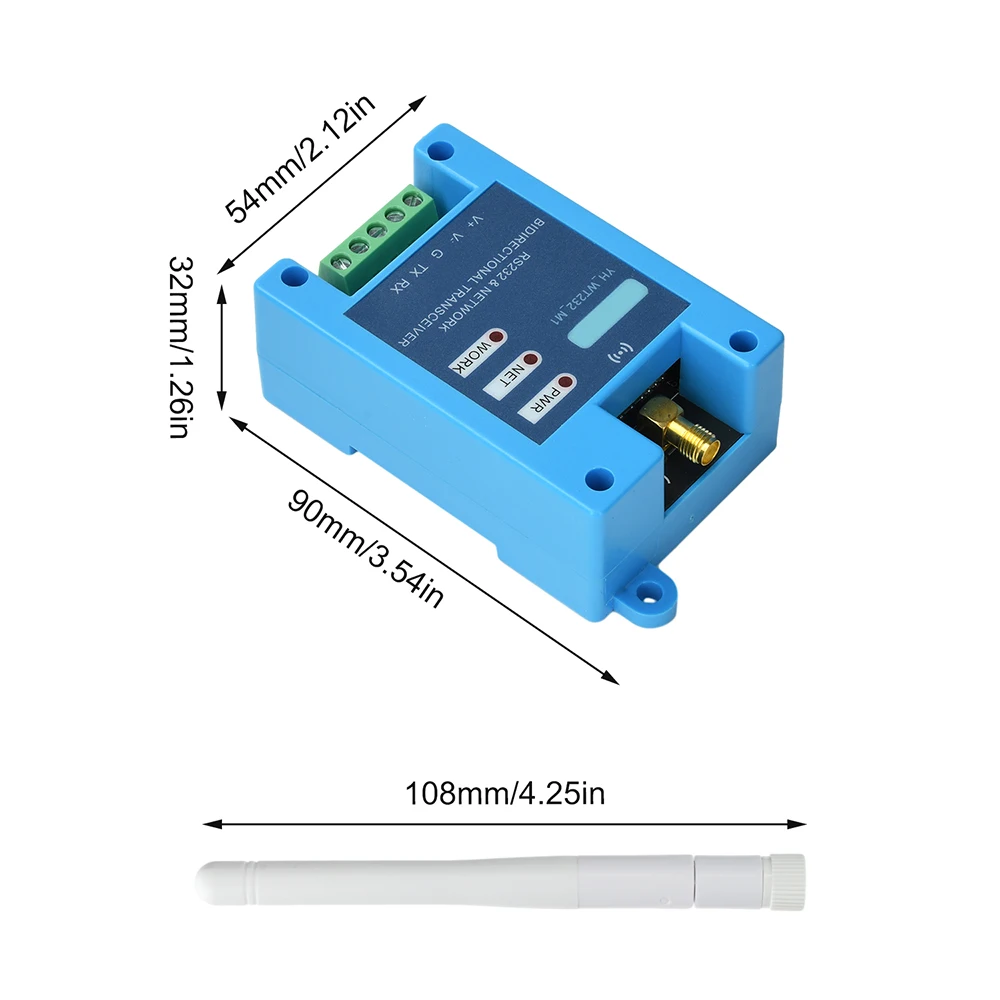

WiFi Transparent Transmission Module RS232 Serial Port To 2.4GHz Multi Protocol TCP/UDP/HTTP/MQTT Wireless Transceiver Board