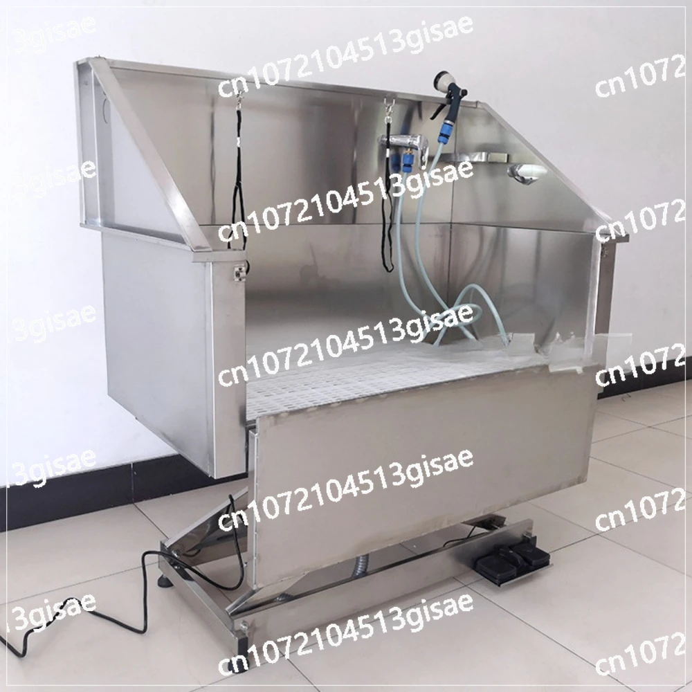 حمام الحيوانات الأليفة للرفع الكهربائي من الفولاذ المقاوم للصدأ، حمام للكلاب بسعة كبيرة 304 من الفولاذ المقاوم للصدأ، سهل التنظيف #1