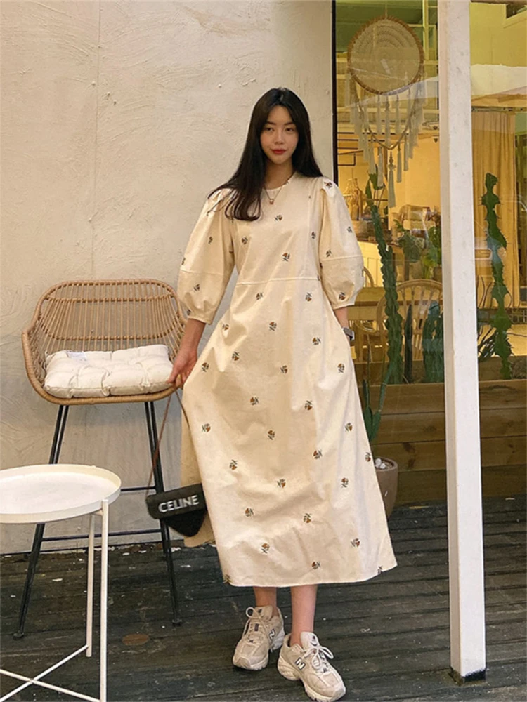 Vestidos Para Mujer Winter Sundress Long Dresses For Women Vintage Dress De Mujer Elegantes Vestido Feminino Traf Official Store