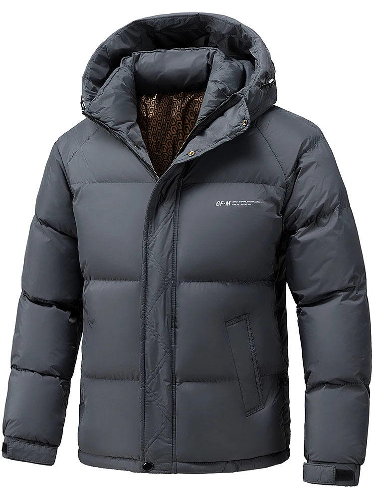 

Зимняя утепленная мужская хлопковая куртка с капюшоном, повседневное теплое пальто с полиэстеровой подкладкой, ветрозащитная и водонепроницаемая молодежная верхняя одежда