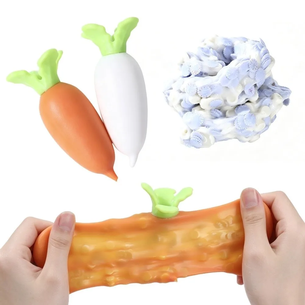 Creative Slow Rebound Fidget Simulated Tomato Simulated Carrot Squishy Crunchy Handmade Squeezable Christmas Gift