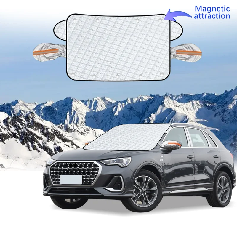 

Car Windshield Cover Magnet Winter Window Snow Shield Anti Frost Auto Front Window Snow Cover For Audi Q3