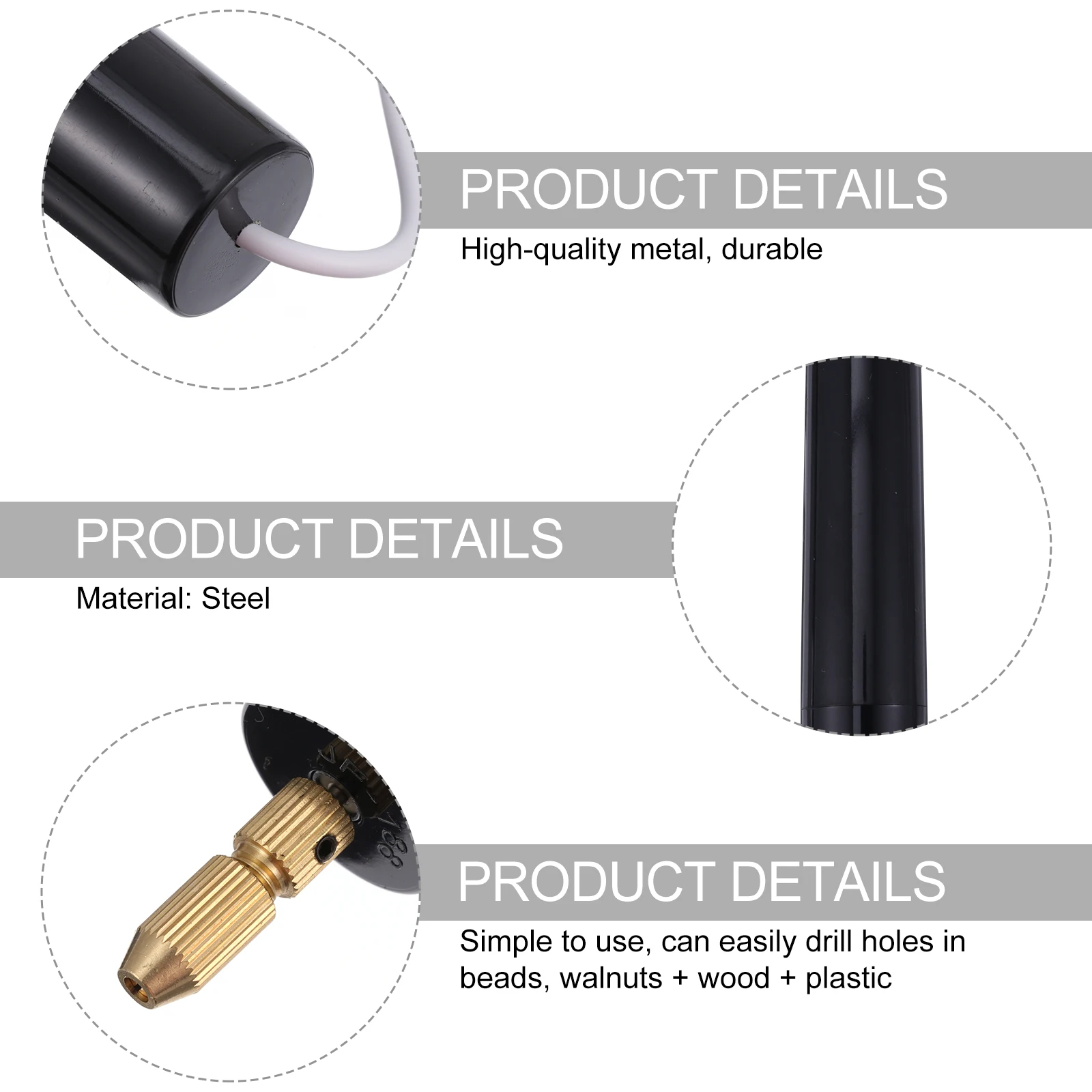 

115 pcs Cordless Rotary Tool Usb Charging Mini Electric Drill For Woodworking Engraving Polishing Grinding Sanding Portable