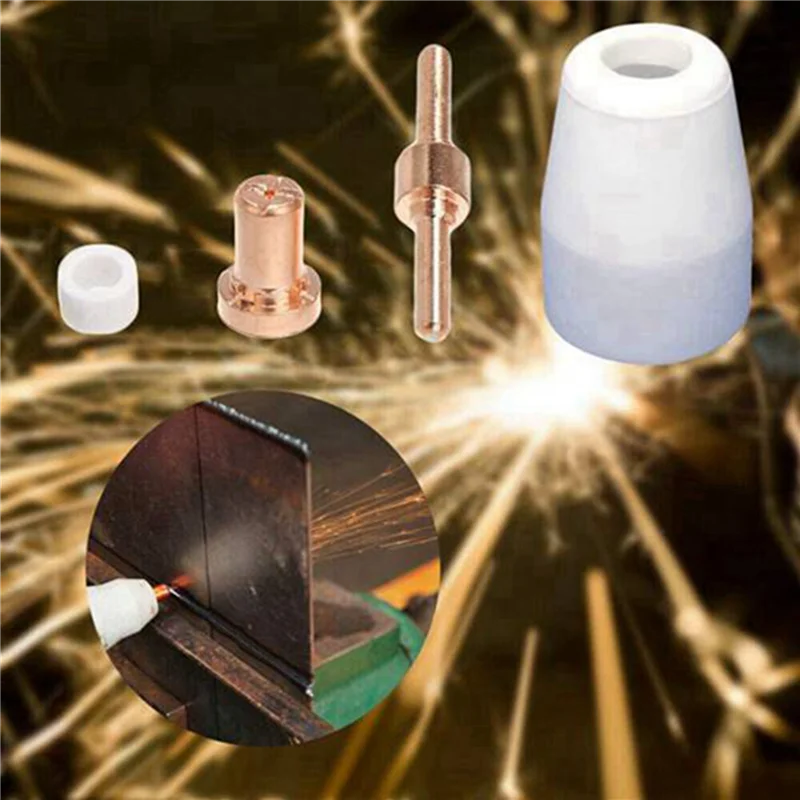 ABGG-140 Pcs Plasma Cutting Consumables (Standard) Fit For Cut 40 50 With Plasma Cutter Torch PT31 LG40