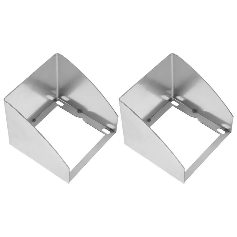 

2Pcs Weatherproof Socket Cover Outdoor Stainless Steel Waterproof Wall Socket Protector Outside Electrical Outlet Box