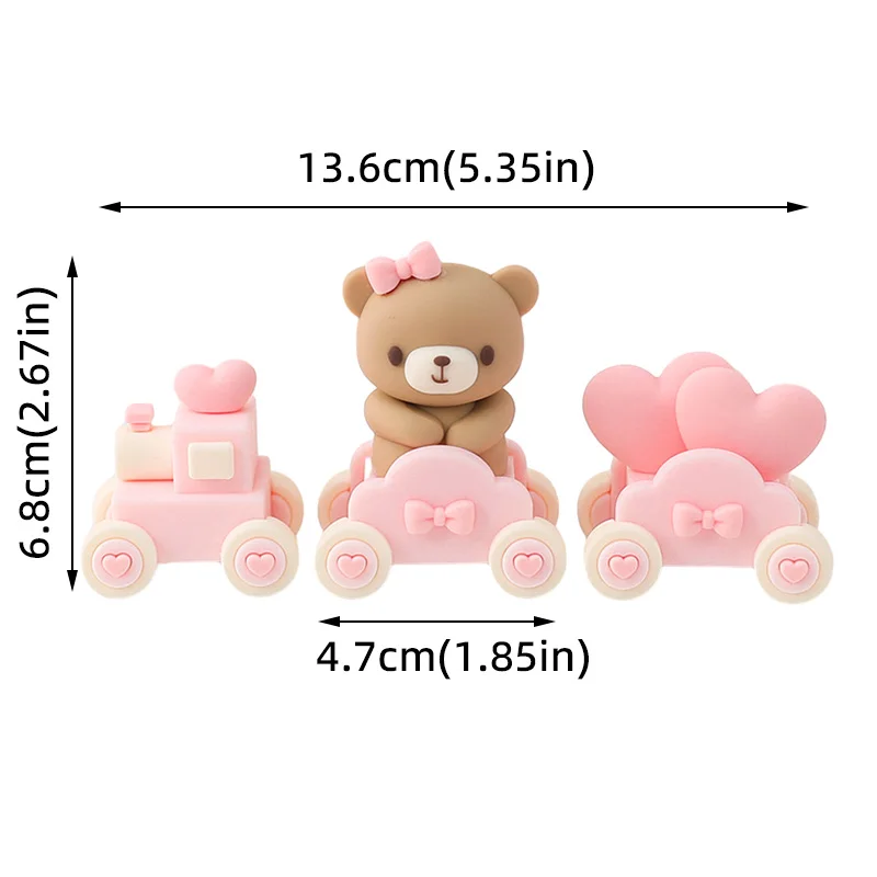 3D-Bär-Kuchenaufsatz für Babyparty und 1. Geburtstag, Party, Junge, Mädchen, Geschlecht offenbaren, Kuchendekorationen, Partyzubehör – Detail 19