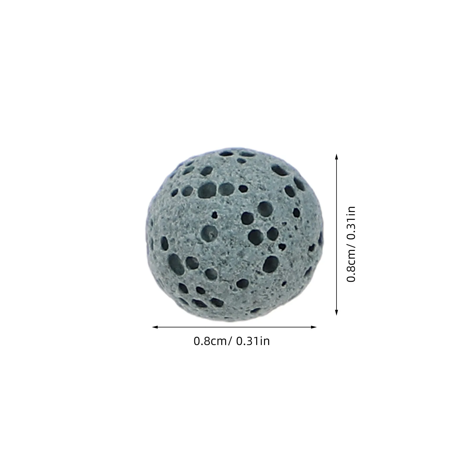 39Pcs Car Aroma Beads Natural Lava Rock Unscented Round Diffuser Beads Longlasting Essential Oil Stones for Jewelry Bracelet