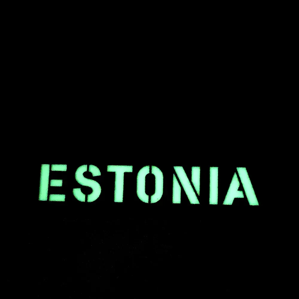 ESTONIA FlagSpecail IR Infrared Reflective Chevron Patches Badge Fastener Patches Tactical Emblem Hook and Loop Magic Patch Ring