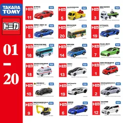 TOMICA TAKARA TOMY No.01-No.20 Alloy Car Model Boy Toy Ornaments Lamborghini Benz Sports Car Engineering Children's Car Toys