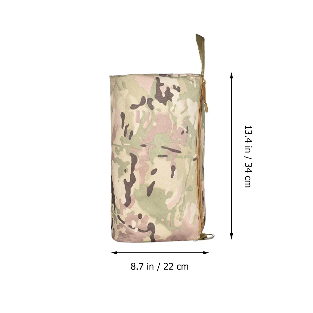 1 قطعة حقيبة تخزين اللياقة البدنية المدمجة أكسفورد القماش يده المشي لمسافات طويلة السفر في الهواء الطلق أشتات سستة الحقيبة متعددة الأغراض سعة كبيرة