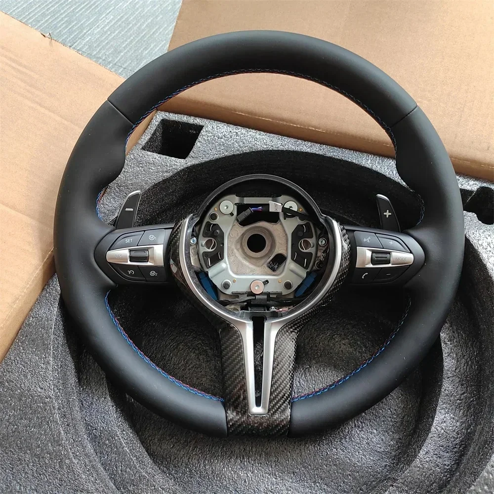 Steering Wheel Leather for BMW F30 F31 F34 X1 2016-2021 X2 X3 F25 F32 F33 F36 F48 F39 F49 F10 F11 F07 F01 F03 Car Accessories