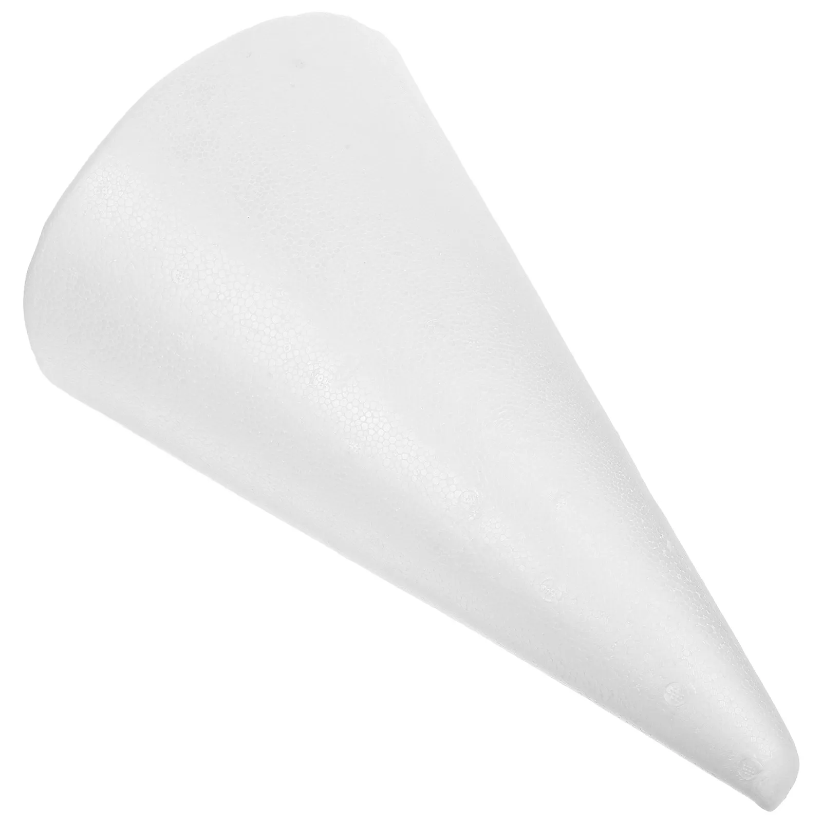 

Craft Foam Cone for DIY Ornament Christmas Tree Decoration Polystyrene Art Supplies White Floral Shapes 34.5x19.5cm