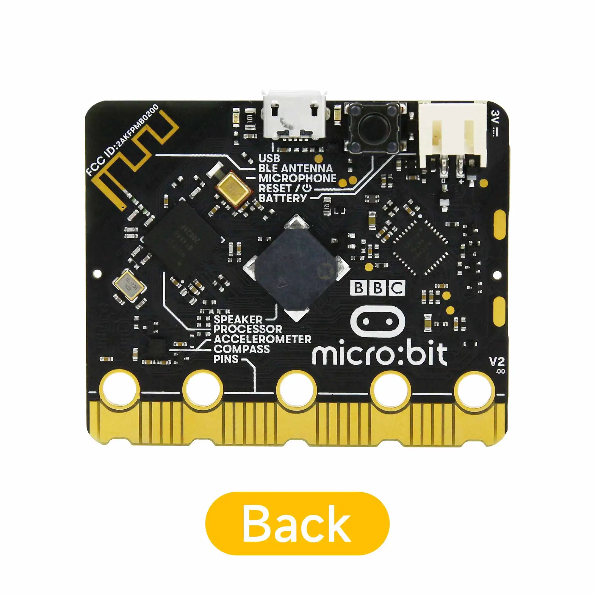 BBC Microbit V2 Programmable Learning Development Board Kit for Kids STME Education DIY Electronic Projects with RGB LED Light