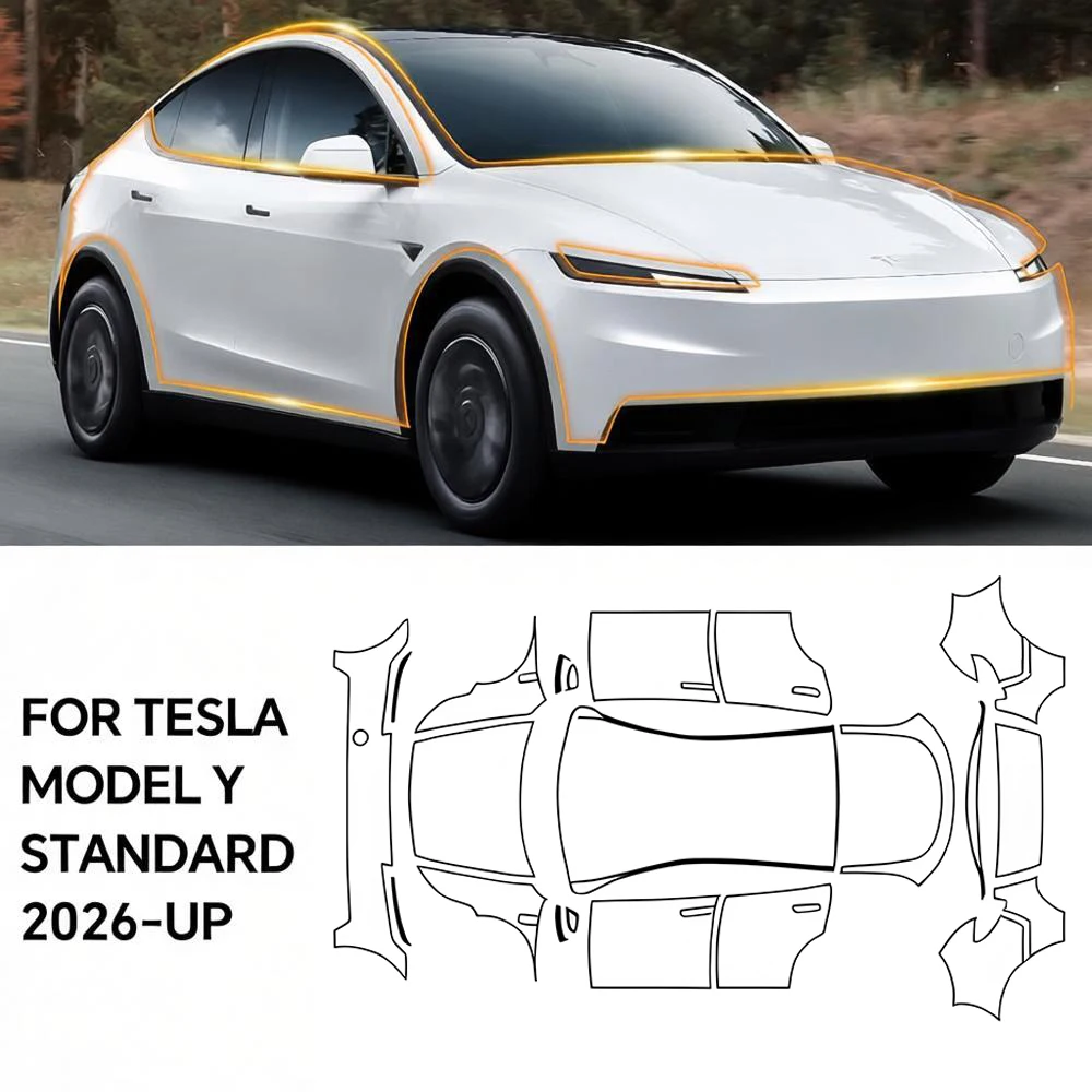 

Pre-cut PPF For Tesla Model Y Standard 2026-UP TPU Car Body Anti-Scratch Paint Protection Film Repairable Cover Clear Sticker