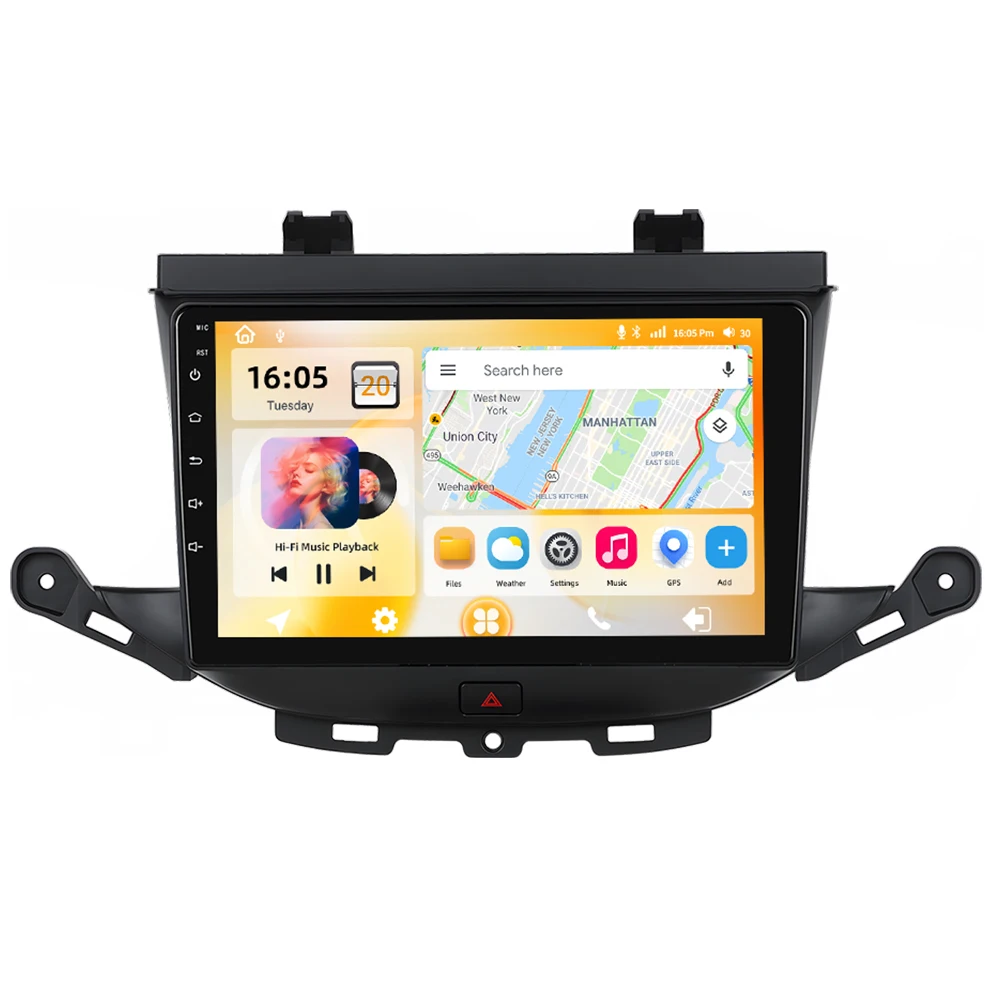 Podofo 8CORE Carplay 2DIN Android Radio Samochodowe Multimedialny Odtwarzacz Dla BUICK Braun GS 2015 Opel ASTRA K 2016-2020 GPS Autoradio FM RDS — 2