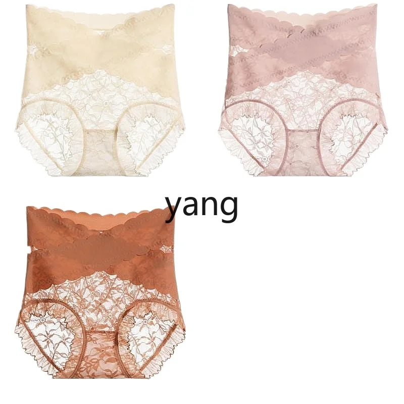 

LMM belly lace underwear women's pure cotton crotch large size summer new shorts