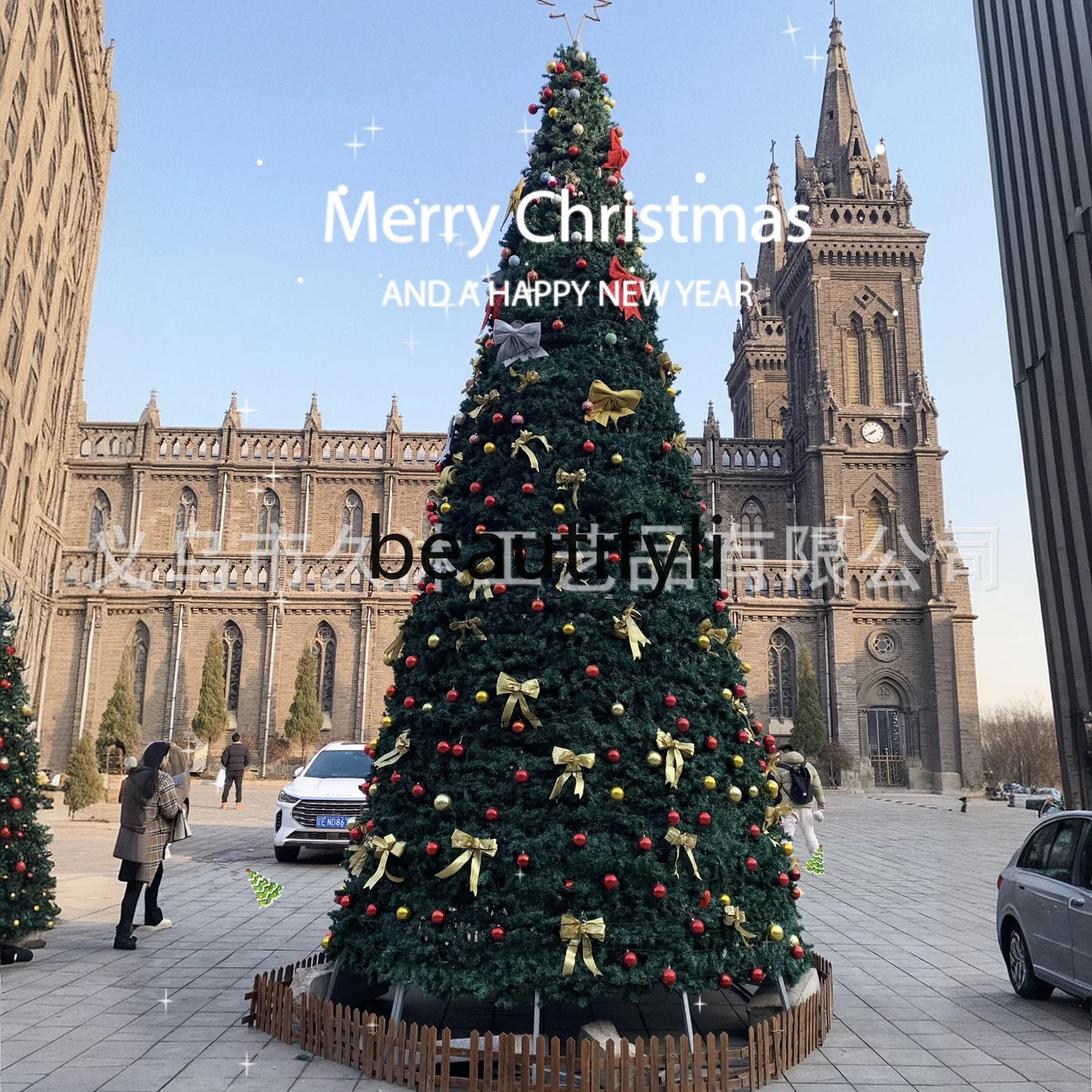 

Супер большая рождественская елка 10/20/30 метров, торговый центр, место отеля, рождественская атмосфера, украшение, большая дерево с железной рамой