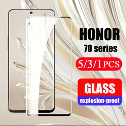 5/3/1Pcs For Honor Magic 3 4 Tempered glass For Honor 50 60 70 pro plus SE lite HD screen protector smartphone protective film