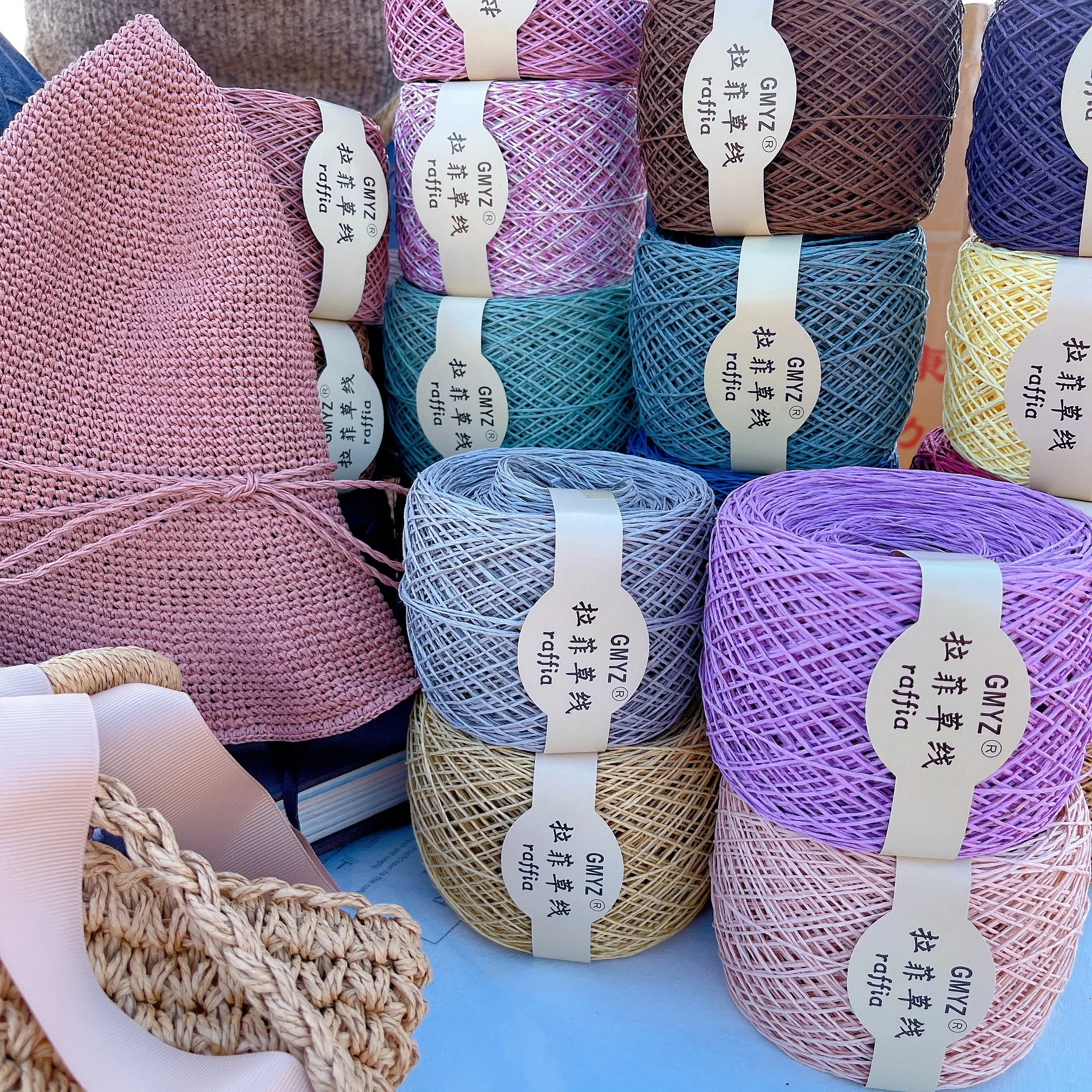 220M/Rolle Waschbarer Japanisc – Crochet Bag Raffia Bewertung und Preis