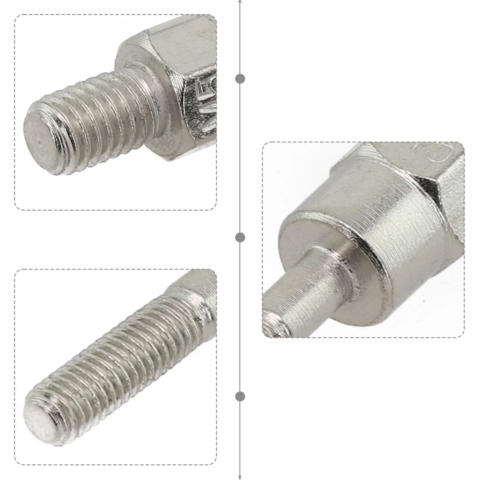 Tips Rivet Head Pull Rod Screws Spare Part Tip For M3-M10 Rivets For Rivet Nut Tool Mandrel Head For BT606 BT605 BT607