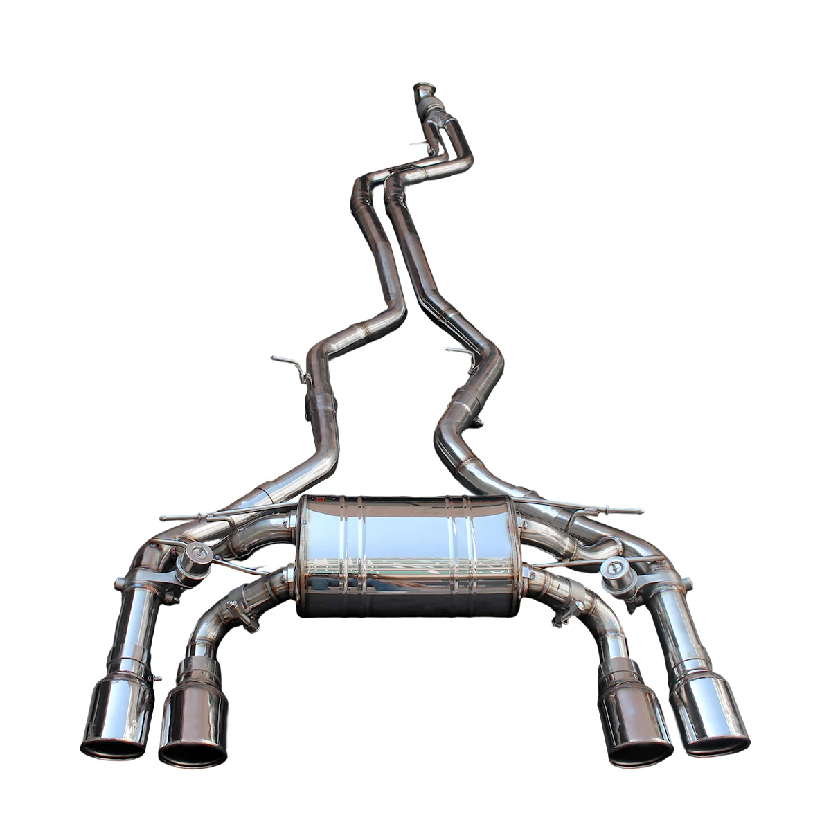 【Worldwide Shipping】 M2 F87/G87 Titanium Valved Exhaust System | 304 Stainless Steel Mid-Pipe | Quad Tips | +22HP Performance