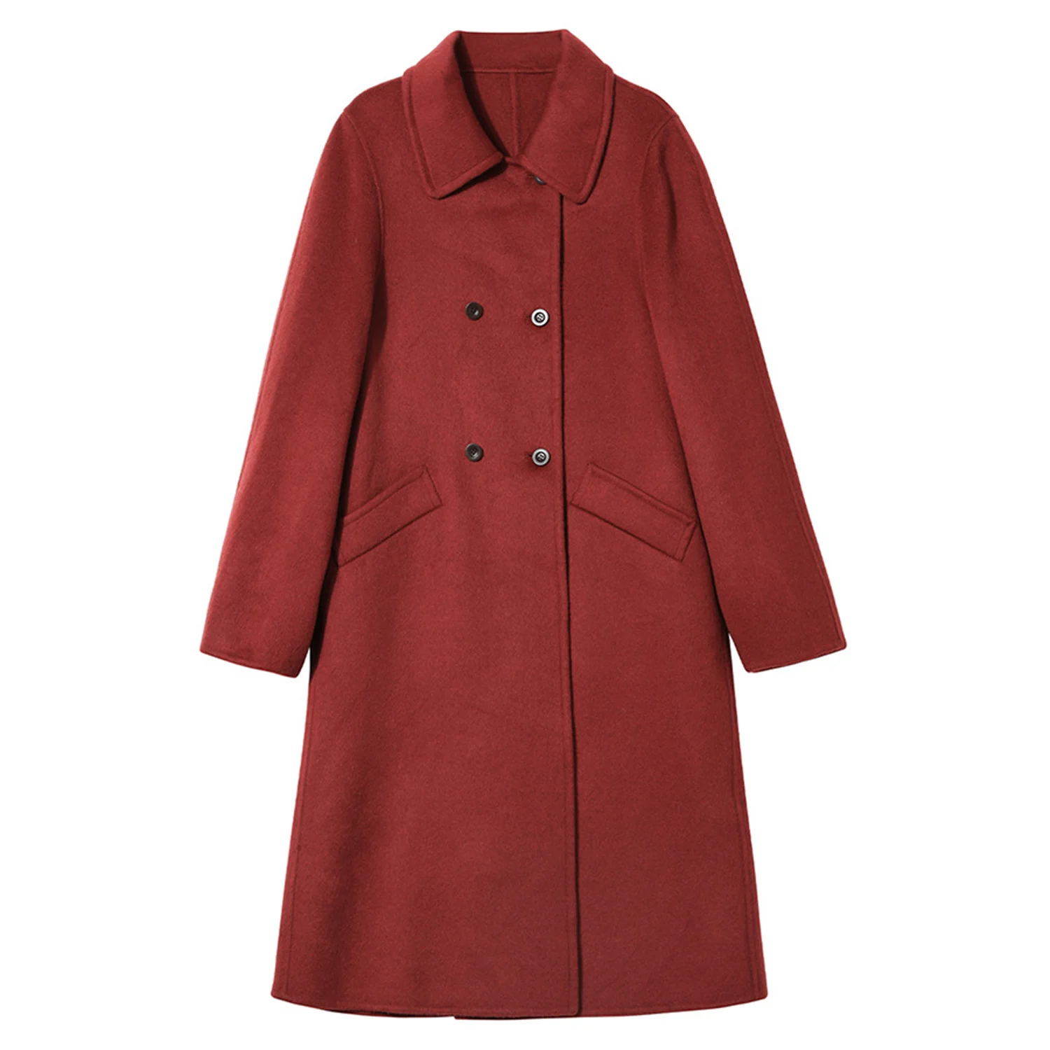 Allingentle Women's Blazer Woolen Fashion Long Jacket Winter Coat Suit Blazer for Daily Outfits Customize