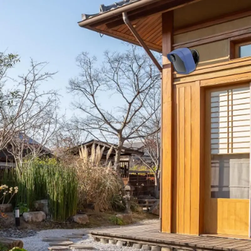 Security Camera Cover Dustproof Weatherproof Protective Silicone Case Anti-Scratch Wall Mount Housing Cover For Blinks Outdoor 4